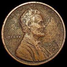 1909-S VDB Wheat Cent LIGHTLY CIRCULATED