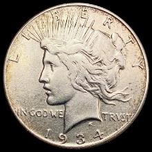 1934-S Silver Peace Dollar CLOSELY UNCIRCULATED