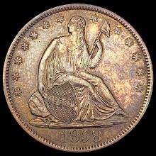 1858-O Seated Liberty Half Dollar UNCIRCULATED