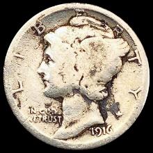 1916-D Mercury Dime NICELY CIRCULATED