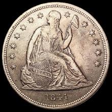 1841 Seated Liberty Dollar CLOSELY UNCIRCULATED