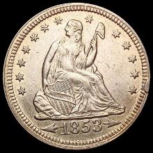 1853 Arrows and Rays Seated Liberty Quarter UNCIRCULATED