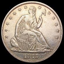 1875 Seated Liberty Half Dollar CLOSELY UNCIRCULATED