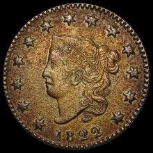 1822 Coronet Head Large Cent CLOSELY UNCIRCULATED