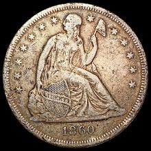 1860-O Seated Liberty Dollar LIGHTLY CIRCULATED