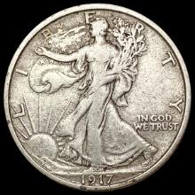 1917-S Reverse Walking Liberty Half Dollar LIGHTLY CIRCULATED