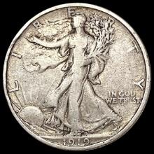 1919-S Walking Liberty Half Dollar LIGHTLY CIRCULATED