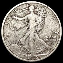 1916-D Walking Liberty Half Dollar NICELY CIRCULATED