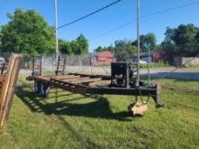 20' Deck Over Trailer w/ Winch - No Title