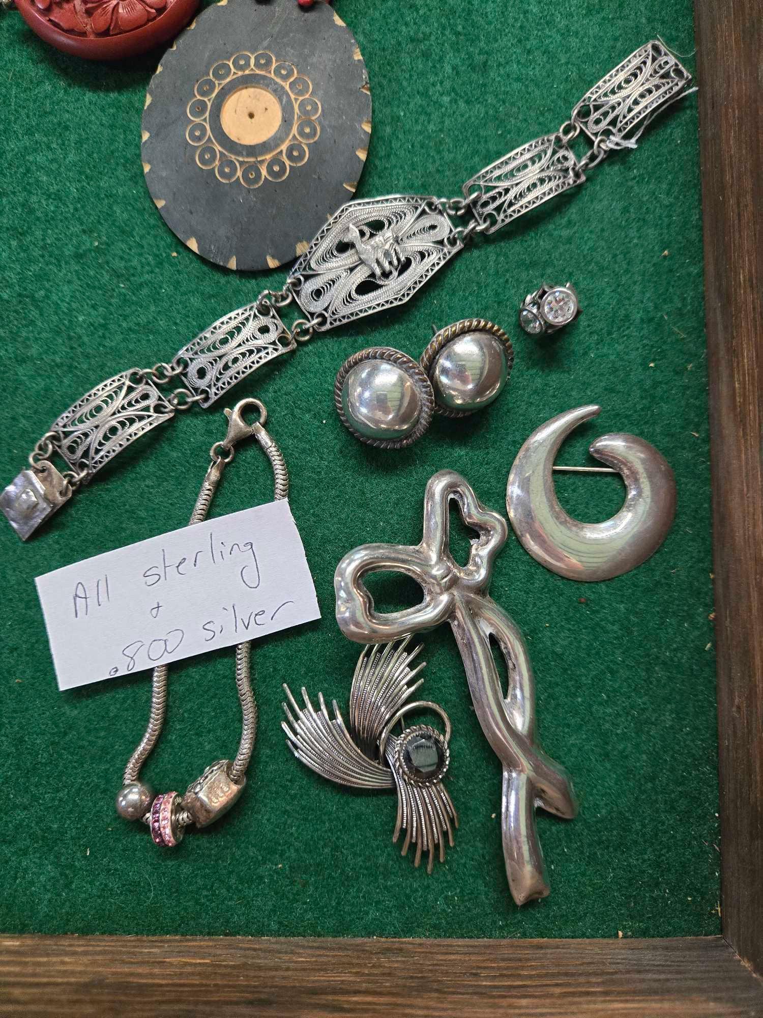 Case Lot of Estate Jewelry Incl. Sterling Silver