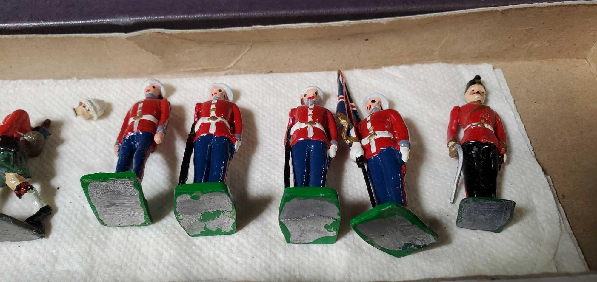 2 Boxes of Vintage Hand Painted Toy Soldiers