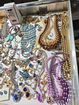 Very Full Case of Costume Jewelry