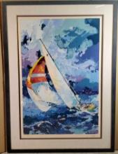 Limited Edition Serigraph AP XXXVIII/L Wayland Moore "Sail Boat Race I"
