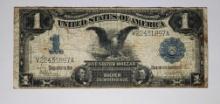 1899 Large Format Black Eagle Porthole One Dollar $1 Silver Certificate