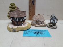 Miniature Handmade Cottages, Qty:3
