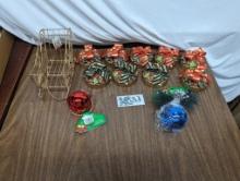 Christmas  Lot, Em,pire Candle Co, Wire Sleigh, etc