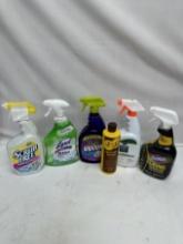 Box Lot/Cleaning Supplies (Lysol, KaBoom, Clorox Urine Remover, ETC) (All Seem Almost Full)(Local Pi