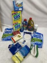 Box Lot/Cleaning Supplies (SOS Pads, Handi Wipes, Liquid Plumr, ETC (All Seem Almost Full)(Local Pic