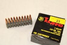 100 Rounds of TulAmmo 7.62x39 122 Gr. FMJ Ammo