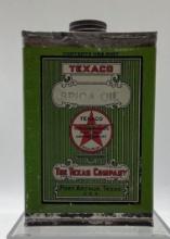1910's Texaco SPICA Pint Oil Can