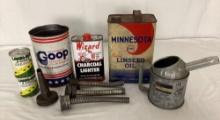 9 Misc. Oil Cans and Filling Station Oilers