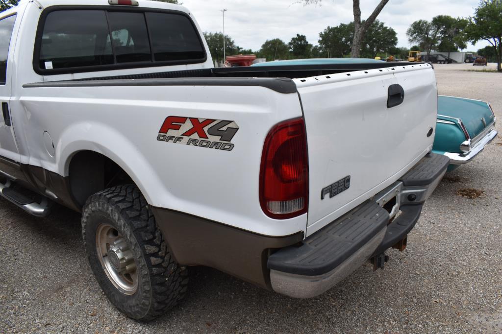 2003 FORD F250 PICKUP 4X4 POWERSTROKE (VIN # 1FTNW21P23EB80262) (SHOWING APPX 199,444 MILES, UP TO T