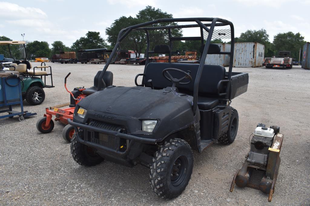 POLARIS RANGER SIDE BY SIDE (VIN # 4XARD68A96D040095) (SHOWING APPX 1,030 HOURS, UP TO THE BUYER TO