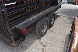 6' X 16' GOOSENECK CATTLE TRAILER (PLATE # DNGM08) (REGISTRATION PAPER ON HAND AND WILL BE MAILED CE