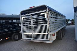 2015 GOOSENECK 6'8" X 28' CATTLE TRAILER (VIN # 16GS62832FB068813) (TITLE ON HAND AND WILL BE MAILED