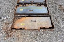 SKID STEER WELD PLATE