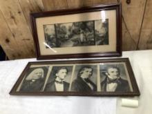 Antique Lithograph & Pictures of 4 Composers