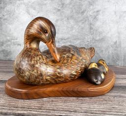 Big Sky Carvers Montana Ashley Gray Carved Ducks