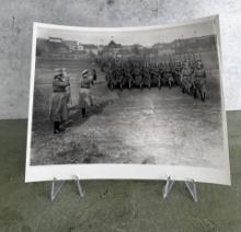 General Werner Von Fritsch Reviews Troops Photo