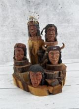 Jim Dunlap Missoula Montana Indian Carving