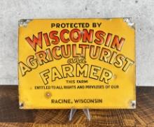 Wisconsin Agriculturist and Farmer Sign