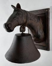 Cast Iron Horse Head Bell