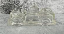 Jeanette Glass Fire Engine Candy Container