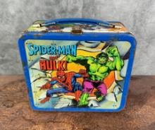 1980 Captain America Spider Man Hulk Lunch Box