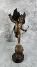 Art Nouveau Auguste Moreau Bronze Cupid