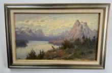 John Fery Glacier Park Montana Oil Painting