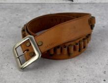 .22 LR Leather Cartridge Belt