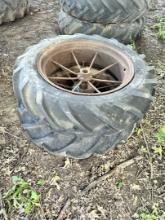 Set Of 9-24 Tires & Steel Rims