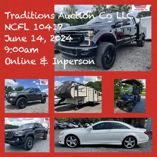Traditions Auction Co LLC Auto/ATV June 2024