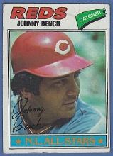 1977 Topps #70 Johnny Bench Cincinnati Reds