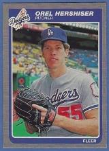 1985 Fleer #371 Orel Hersheiser RC Los Angeles Dodgers
