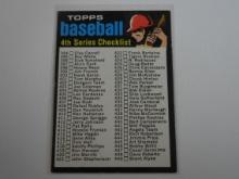 1971 TOPPS BASEBALL #369 4TH SERIES CHECKLIST CLEAN