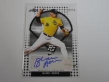 2018 LEAF PERFECT GAME BLAKE ADAMS AUTOGRAPHED ROOKIE CARD #D 18/50