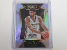 2014-15 PANINI SELECT TIM DUNCAN SILVER PRIZM SAN ANTONIO SPURS