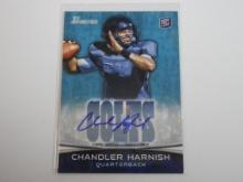 2012 BOWMAN FOOTBALL CHANDLER HARNISH AUTOGRAPHED ROOKIE CARD