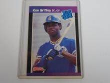 1989 DONRUSS BASEBALL #33 KEN GRIFFEY JR RATED ROOKIE CARD MARINERS HOF RC